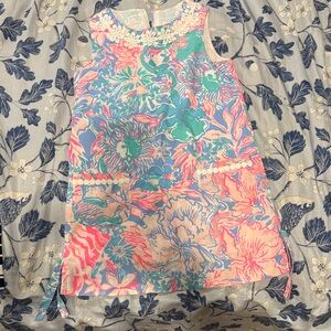 Lilly Pulitzer Floral Kids Sleeveless Dress
